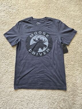 Nike Moose Driver T Shirt Mens S Gray Cotton